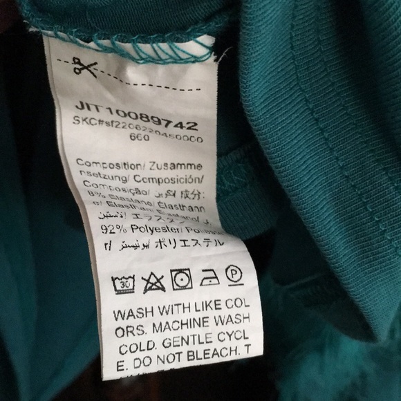 4X SHEIN Teal Blouse with Statement Feathery Sleeves - Picture 14 of 17